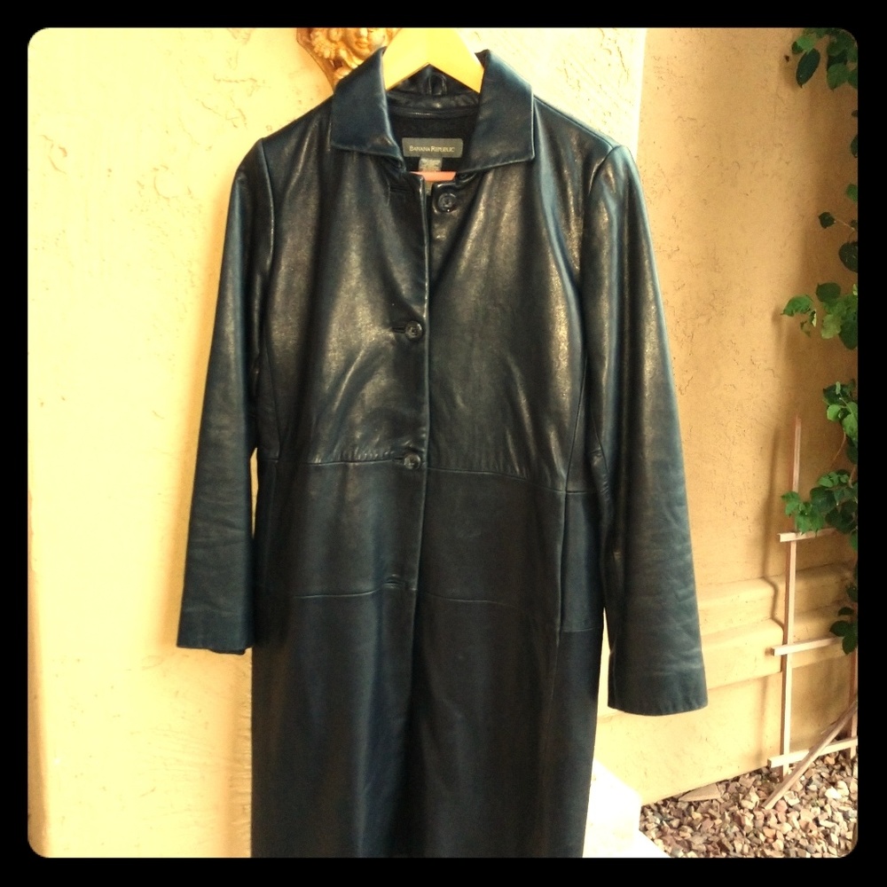 Long Black Leather Jacket